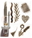 Pointe biseautée universelle n°21 pyrogravure