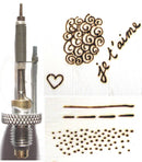 Pointe boule n° B21 pyrogravure