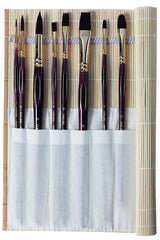 Pochette 8 brosses synthétiques acrylique étude 3