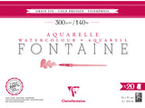 Bloc aquarelle Fontaine Grain fin 300g/m²