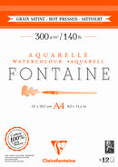 Bloc aquarelle Fontaine Grain Satiné 300g/m²