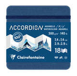Carnet de voyage aquarelle Accordion