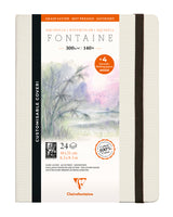 Carnet de voyage aquarelle Fontaine
