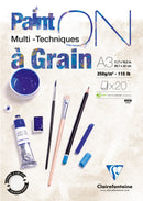 Bloc Paint'on encollé A grain 20 feuilles 250g