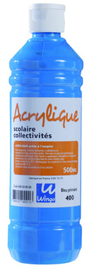 Peinture acrylique scolaire - 500ml