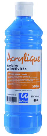 Peinture acrylique scolaire - 500ml