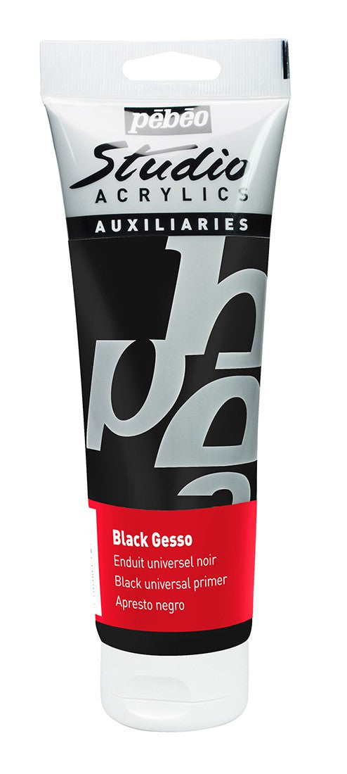 Acrylique Studio Gésso noir 250 ml