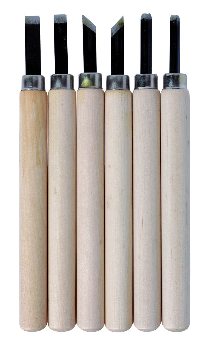 Gouges pour lino boîte 6 assortis