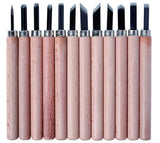Gouges pour lino boîte 12 assortis