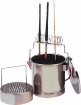 Lave pinceaux en alu anodisé avec couvercle