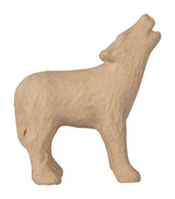 Loup en papier maché à décorer 14 x 6 x 18 cm