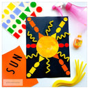 Gommettes géométriques - 8 couleurs - 6 formes -144 pièces