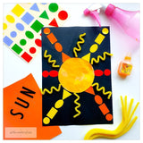 Gommettes géométriques - 8 couleurs - 6 formes -144 pièces