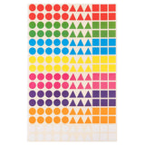 Gommettes géométriques petite taille -8 couleurs -528 pièces
