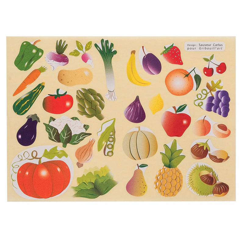 Gommettes Fruits & Légumes - 120 pièces