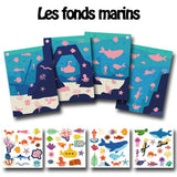 Fresques gommettes - 4 thèmes