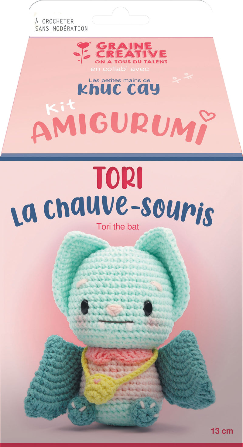 Kit Amigurumi Chauve-souris/Castor/Phoque 130 x 260 x 130 mm