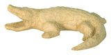 Crocodile en papier maché à décorer 4 x 11 x 3 cm