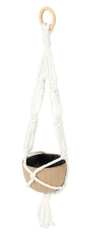 Petite suspension avec cache-pot 11 x 11 x 42 cm en Papier Maché