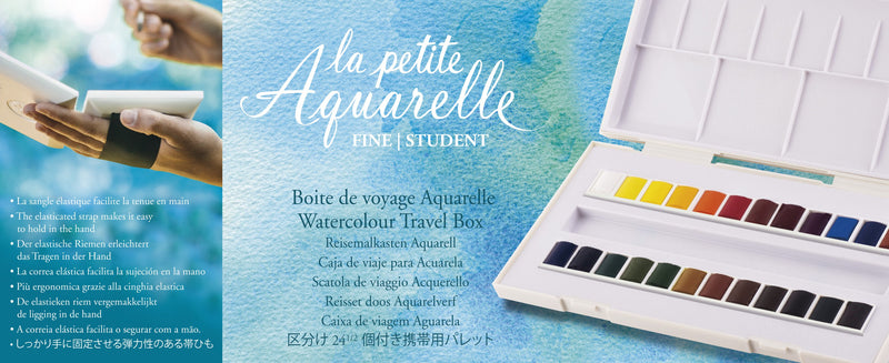 Boîte aquarelle fine "La petite Aquarelle" 24 1/2 godets