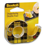 Ruban adhésif double face Scotch® 136D-MDOEU, 12,7 mm x 6,3 m, 1 rouleau sur dévidoir manuel/paquet
