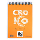 Album Croko spiralé 120 Feuilles, Papier Léger 90g/m², Idéal pour Croquis et Esquisses