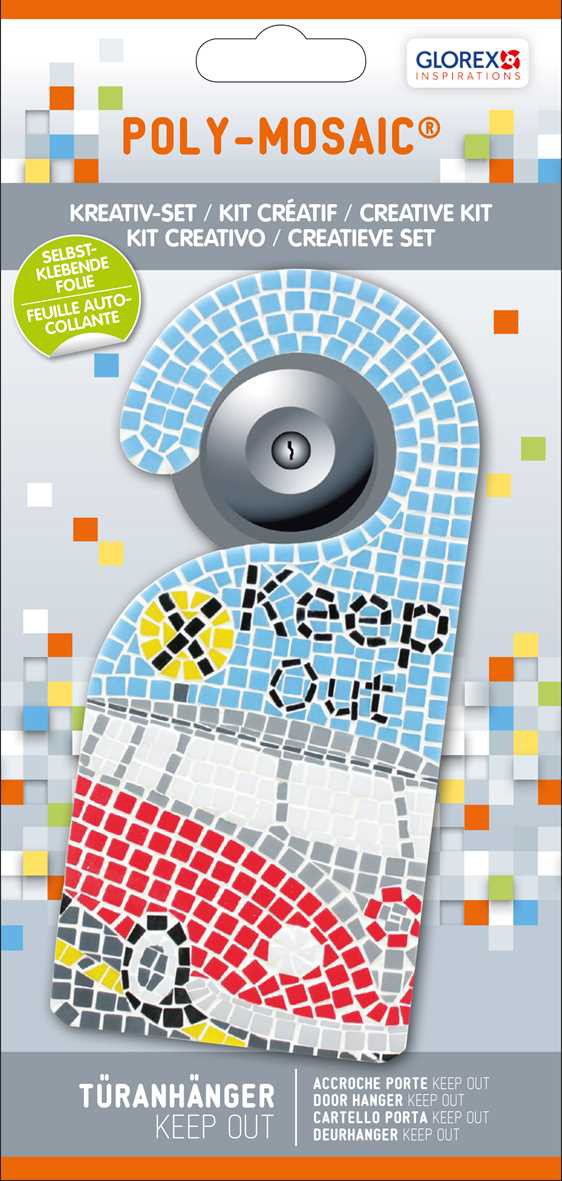 Kit Créatif Poly-Mosaic Accroche porte Keep Out