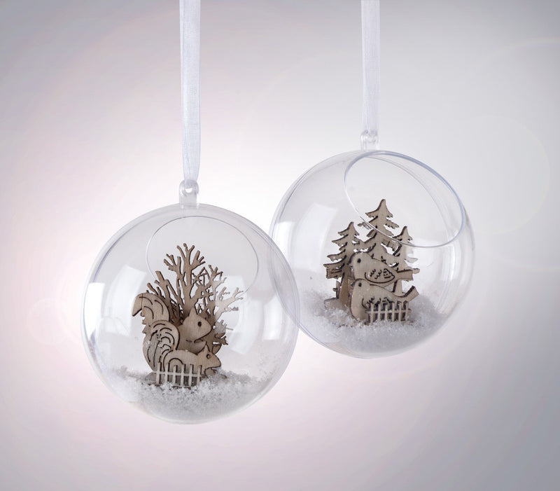 Boule en plastique ouverte