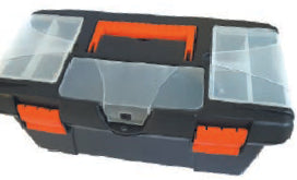 Boîte de rangement transparente Noir 39,5x23x18,5cm