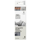 Set 5 pièces Studio collection, 4 crayons Graphite tendres + 1 gomme