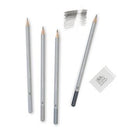 Set 5 pièces Studio collection, 4 crayons Graphite tendres + 1 gomme