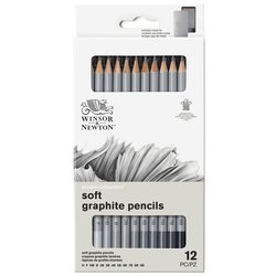 Boîte métal de 12 crayons graphite tendres Studio collection