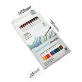 Boîte métal de 12 crayons couleurs aquarellables