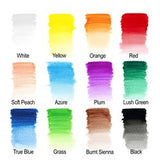 Boîte métal de 12 crayons couleurs aquarellables