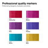 Marqueur Promarker assortiment 6 tons riches