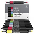 Marqueur Promarker assortiment 6 tons moyens