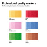Marqueur Promarker assortiment 6 tons moyens