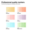 Marqueur Promarker assortiment 6 tons pastels