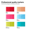 Marqueur Promarker Brush assortiment 6 tons moyens