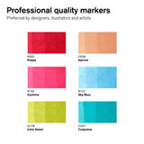Marqueur Promarker Brush assortiment 6 tons moyens