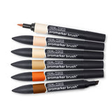 Marqueur Promarker Brush assortiment 6 tons chair