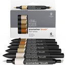Marqueur Promarker Brush assortiment 6 tons chair