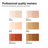 Marqueur Promarker Brush assortiment 6 tons chair