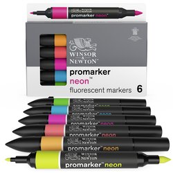 Promarker Néon assortiment 6 marqueurs fluorescents