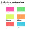 Promarker Néon assortiment 6 marqueurs fluorescents