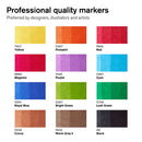 Marqueur Promarker Brush assortiment 12 tons vibrants