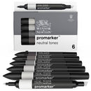Set Marqueur Promarker assortiment 6 tons neutres