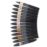 Marqueur Promarker set 12 tons chair assortis + 1 blender