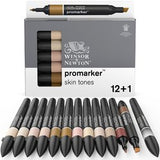 Marqueur Promarker set 12 tons chair assortis + 1 blender