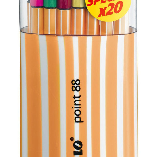 Pochette De 20 Feutres Fineliner Stabilo Point 88 pas cher Pochette De 20 Feutres Fineliner Stabilo Point 88 pas cher